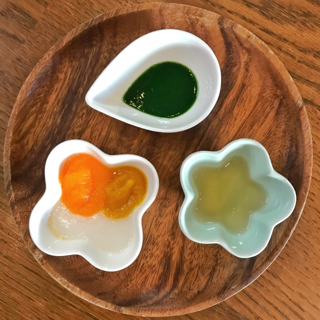 3色の離乳食