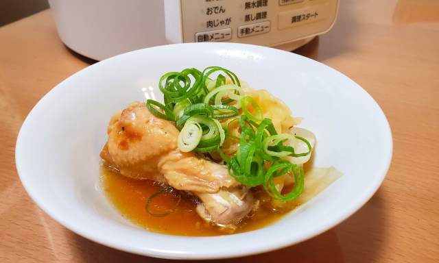 圧力鍋で作った鶏肉料理