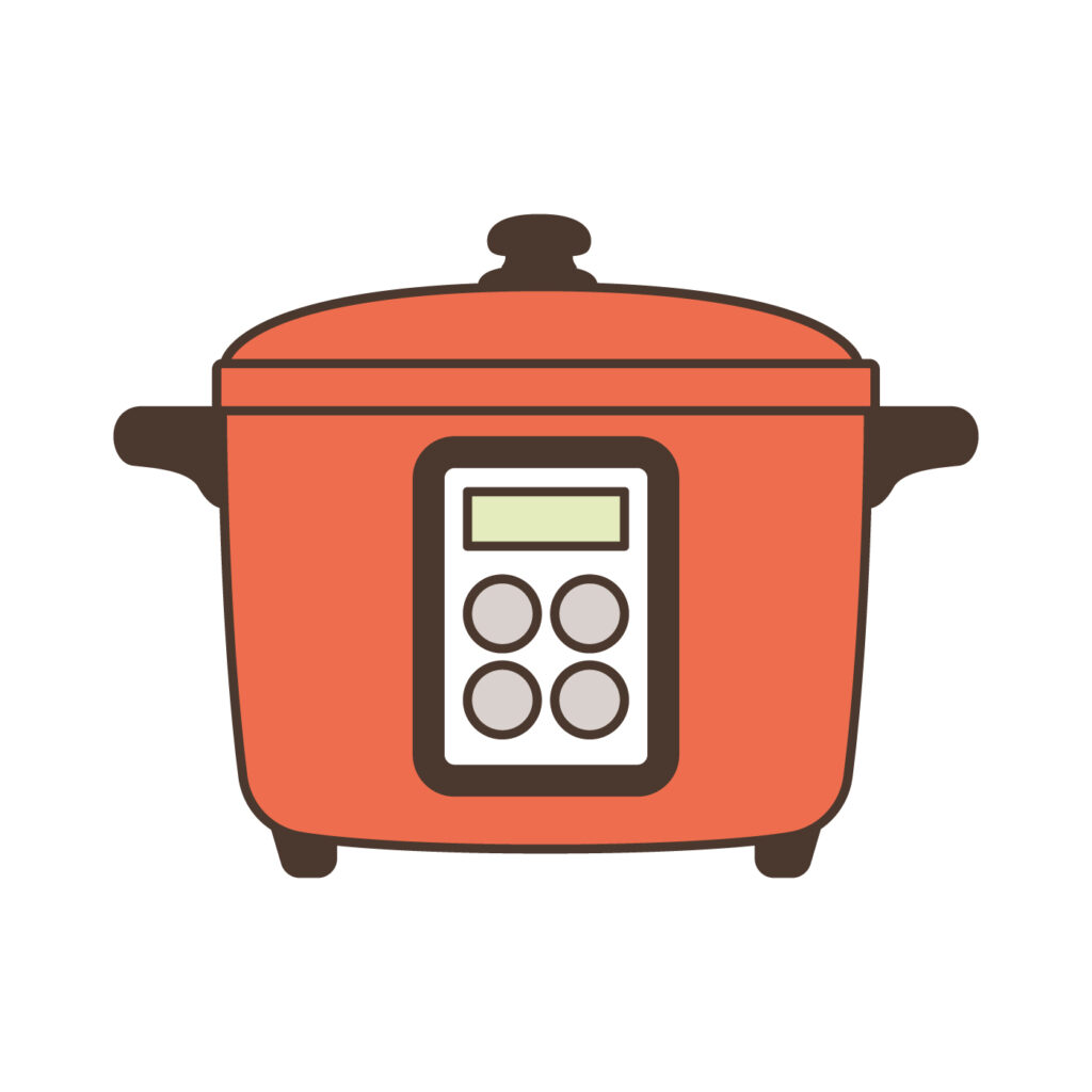 電気圧力鍋のイラスト