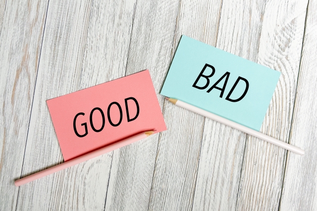 GOODとBADの旗